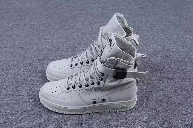 Nike Special Forces Air Force 1 Boots Beige Golden Beige Linen Men Shoes